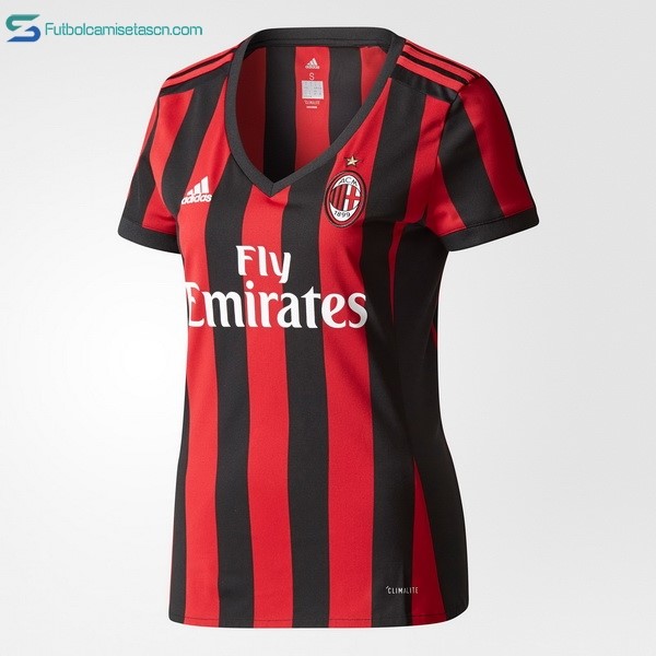 Camiseta Milan Mujer 1ª 2017/18